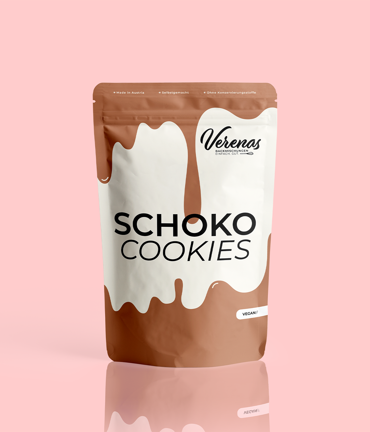 Packung veganer  Schokocookies-Backmischung von Verenas